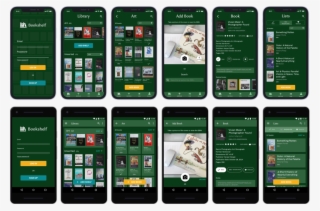 Ios Library Png Ios Screens For Log In, Library, Shelf, Add Book, - Smartphone PNG ...