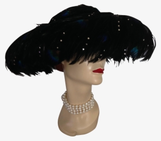 Peacock Feather Hat - Headpiece 
