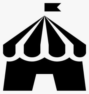 Tent Icon Vector - Circus Png Black And White PNG Image | Transparent ...