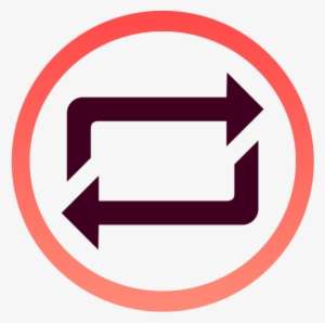 Repeat Button, Repeat Icon, Button, Orange Gradient - Swap Icon PNG ...