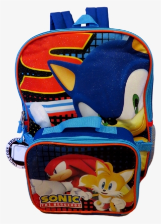 sonic backpack and lunchbox