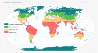Climate Zones On Map Changes Of The Transitional Climate Zone In East Asia - Red And Blue Map Of  The World Png Image | Transparent Png Free Download On Seekpng