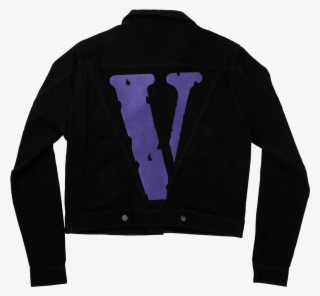 vlone jean jacket purple