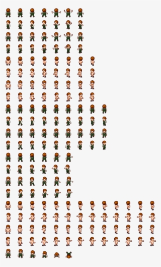 Preview - Pixel Character Sprite Sheet PNG Image | Transparent PNG Free ...