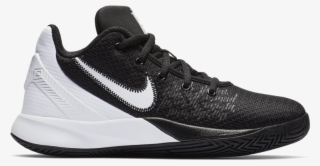 kyrie white and black shoes