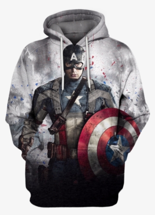Captain America The Avenger Movie Hoodie 3d Marvel Wallpaper Captain America Png Image Transparent Png Free Download On Seekpng
