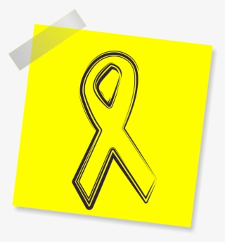 Ribbon, Icon, Yellow Sticker, Note, Post Note - Sign PNG Image ...