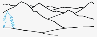 How To Draw Mountains - Mountain How To Draw