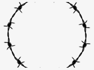 Barbed Wire Clipart Security Fence - Barbed Wire Circle Png PNG Image ...