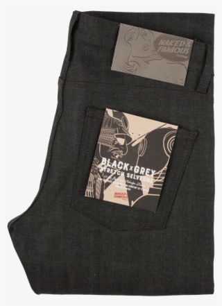 Naked & Famous - Naked And Famous Super Guy Black Solid PNG Image