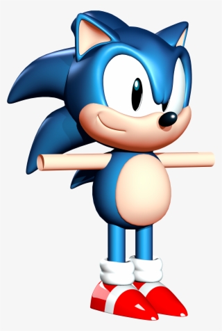 Classic Usa Sonic 3d Model - Sonic 
